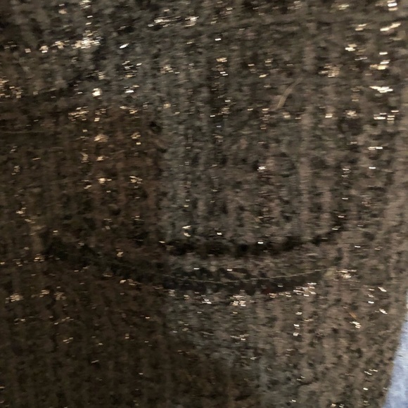 Rachel  Zoe  size medium black  vest w/ silver threading and sequin trim - Picture 6 of 15